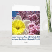 Gelukkige Mooie Dame Daffodils van de Kaarten van (Achterkant)