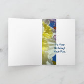 Gelukkige Mooie Dame Daffodils van de Kaarten van (Binnen)