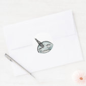 Gelukkige narwhal Stickers (Envelop)