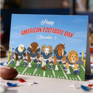 Gelukkige Nationale Amerikaanse Voetbal Dag met Di Kaart