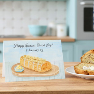 Gelukkige Nationale Banaanbrood Dag 23 feb Kaart