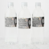 gelukkige nationale bioscoopdag waterfles etiket (Flessen)
