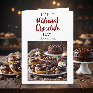 Gelukkige Nationale Chocoladedaag   28 oktober Kaart