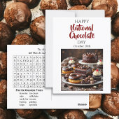 Gelukkige nationale chocoladedag | 28 oktober briefkaart