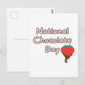 Gelukkige nationale chocoladedag briefkaart (Voorkant / Achterkant)