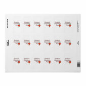 Gelukkige nationale chocoladedag etiket (Full Sheet)