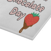 Gelukkige nationale chocoladedag snijplank (Hoek)