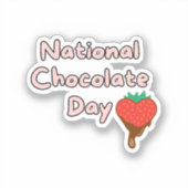 Gelukkige nationale chocoladedag sticker (Voorkant)
