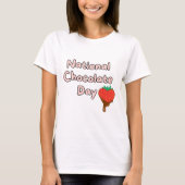 Gelukkige nationale chocoladedag t-shirt (Voorkant)