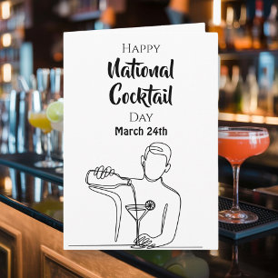 Gelukkige Nationale Cocktail Dag - 24 maart Kaart