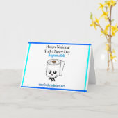 Gelukkige Nationale Dag van het Toiletpapier, 26 A Kaart (Gele Bloem)