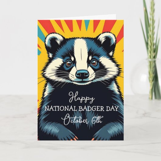 Gelukkige Nationale Das Dag - 6 oktober Kaart (Voorkant)