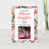 Gelukkige Nationale Dochtersdag Kaart (Voorkant)