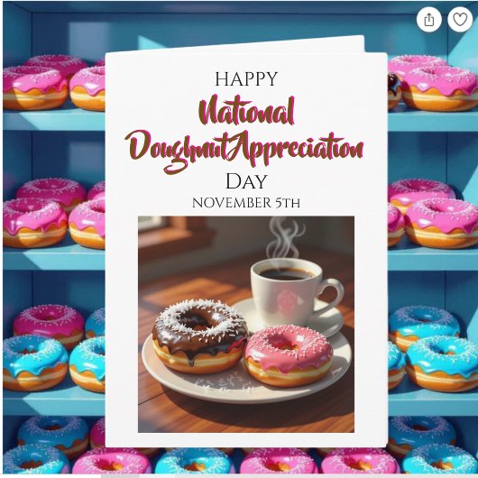 Gelukkige Nationale Donutdag | 5 november Kaart