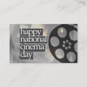 gelukkige nationale filmdag visitekaartje (Voorkant)