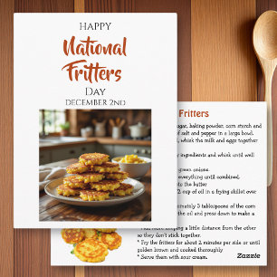 Gelukkige Nationale Fritters Dag   2 december Briefkaart