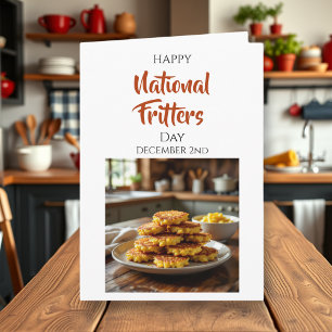 Gelukkige Nationale Fritters Dag   2 december Kaart