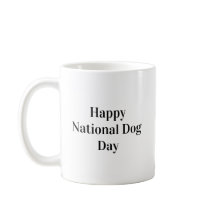 Gelukkige Nationale Hondendag Typografie