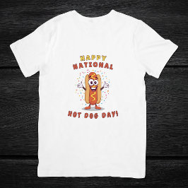 Gelukkige Nationale Hotdogdag Heren T-shirt