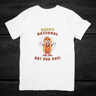Gelukkige Nationale Hotdogdag Heren T-shirt