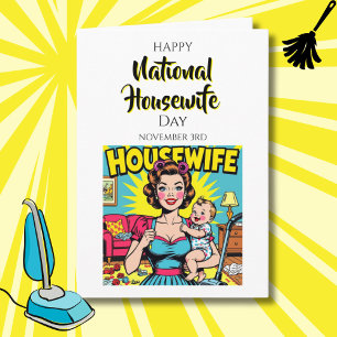 Gelukkige Nationale Huisvrouwendag   3 november Kaart