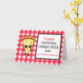 Gelukkige Nationale Kaaspizzadag 5 september Kaart (Gele Bloem)
