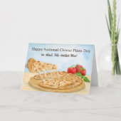 Gelukkige Nationale Kaaspizzadag Kaart (Voorkant)