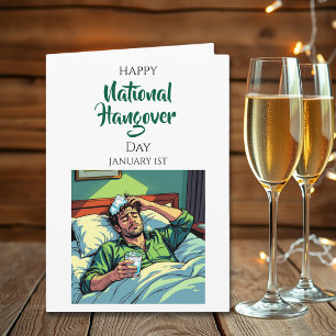 Gelukkige Nationale Katerdag 1 januari Kaart