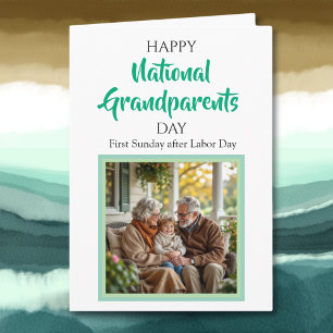 Gelukkige Nationale Oma en Opa Dag Gepersonaliseer Kaart
