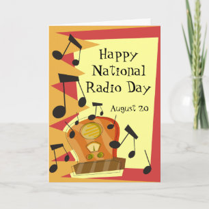 Gelukkige Nationale Radio Dag, 20 augustus Kaart