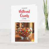 Gelukkige Nationale Snoepdag | 4 november Kaart (Voorkant)