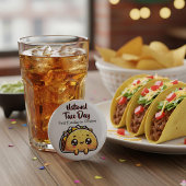 Gelukkige Nationale Taco Dag Eerste dinsdag in okt Ronde Button 5,7 Cm