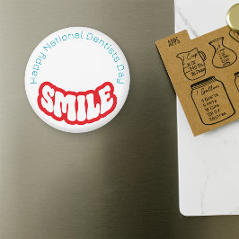 Gelukkige Nationale Tandartsdag - 6 Maart Magneet
