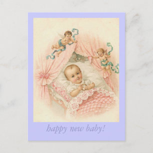 Gelukkige nieuwe baby! aankondigingskaart