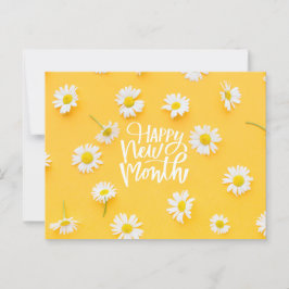 Gelukkige nieuwe maand briefkaart