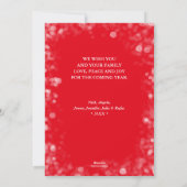 Gelukkige nieuwjaar 3 foto feestdagenkaart (Achterkant)