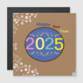 Gelukkige nieuwjaarskaart 2025 (Voorkant / Achterkant)