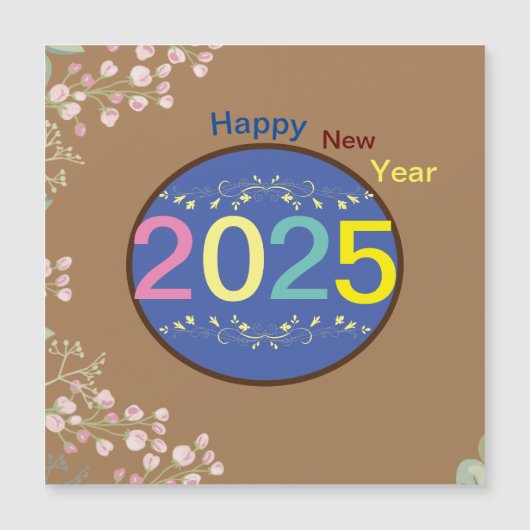 Gelukkige nieuwjaarskaart 2025 (Voorkant)