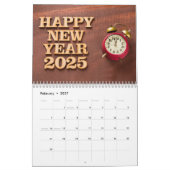 Gelukkige Nieuwjaarskalender 2025 Kalender (Feb 2027)
