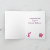 Gelukkige nuchtere verjaardag kaart (Binnen)