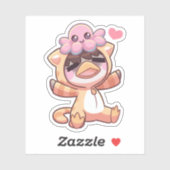 Gelukkige octopus - Sticker (Vel)