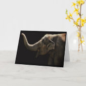 Gelukkige olifant-Lege Kaart (Gele Bloem)