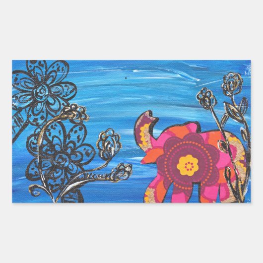 Gelukkige olifant stickers (Voorkant)