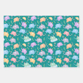 Gelukkige Olifanten Medley Mix en Match Inpakpapier Vel (Voorkant 2)