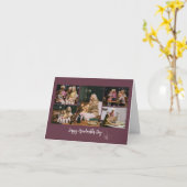 Gelukkige oma Dag Foto gevouwen Kaart (Gele Bloem)