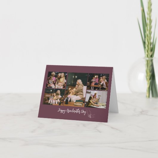 Gelukkige oma Dag Foto gevouwen Kaart (Voorkant)
