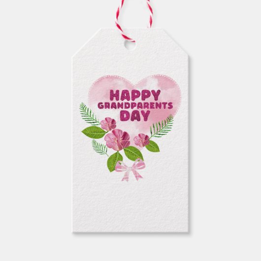 Gelukkige Oma- en Opa-dag Cadeaulabel (Voorkant)