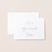 Gelukkige Oma en Opa Dag Folie Kaarten (Voorkant met envelop)