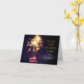 Gelukkige omwenteling rond de zon kaart (Gele Bloem)