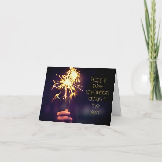 Gelukkige omwenteling rond de zon kaart (Voorkant)